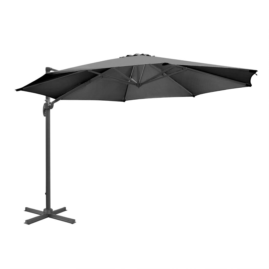 Bolero Venice Heavy Duty Umbrella Black - 3.5m