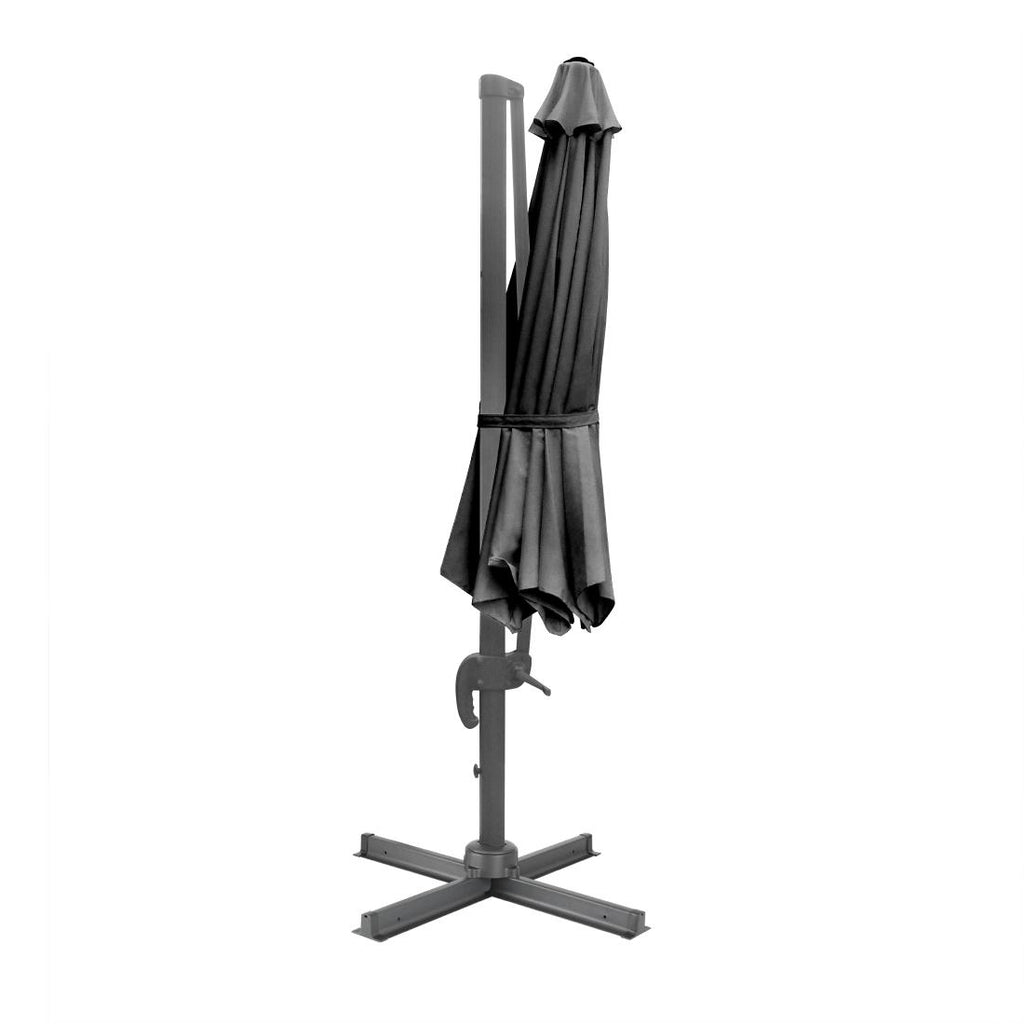 Bolero Venice Heavy Duty Umbrella Black - 3.5m
