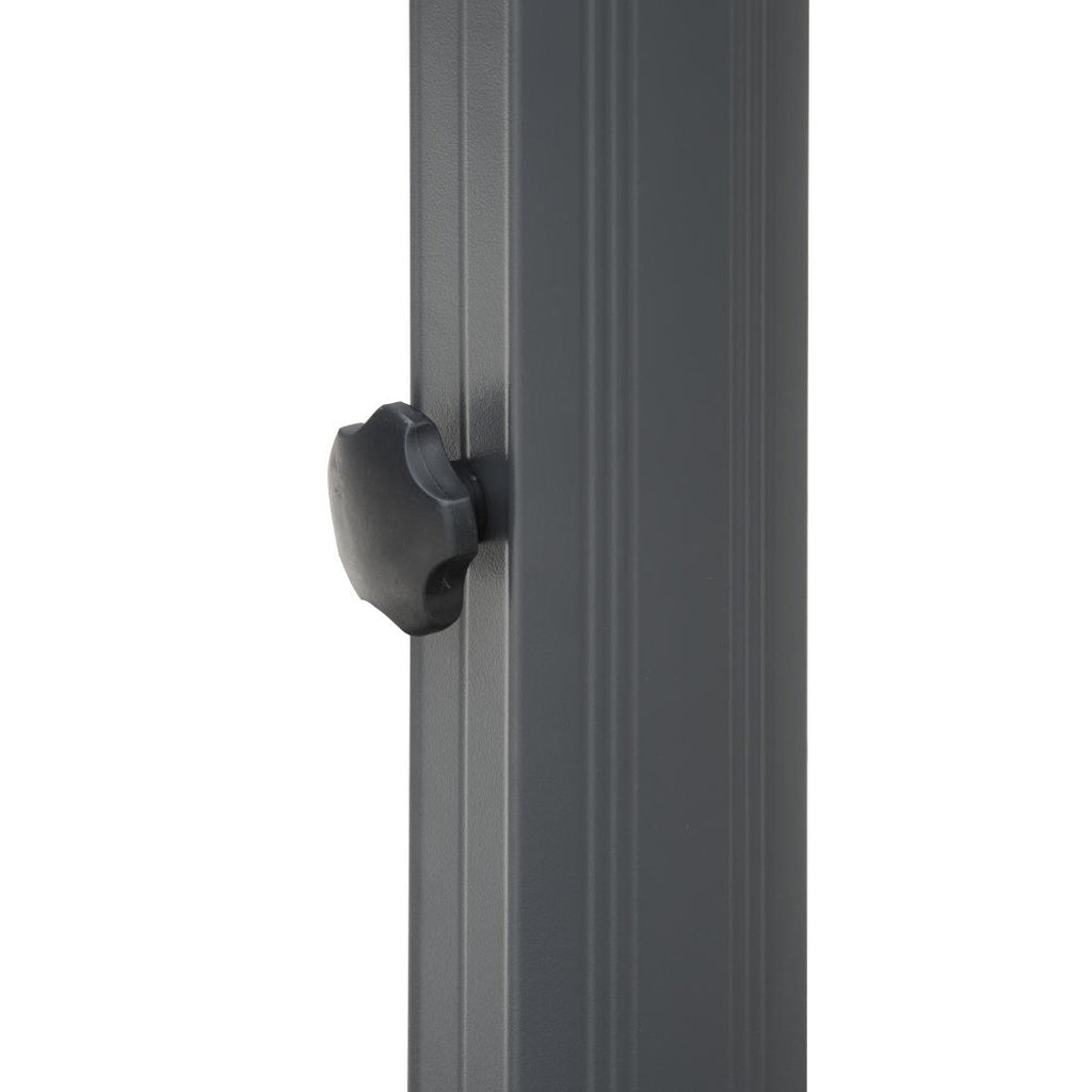Bolero Venice Heavy Duty Umbrella Black - 3.5m