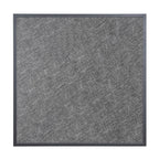 Bolero Black Brushed Mix Outdoor Fibre Glass Table Top Square Grey Trim - 700mm