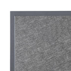 Bolero Black Brushed Mix Outdoor Fibre Glass Table Top Square Grey Trim - 700mm