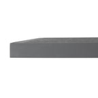 Bolero Black Brushed Mix Outdoor Fibre Glass Table Top Square Grey Trim - 700mm