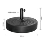 Bolero Umbrella Base Black - 20Ltr