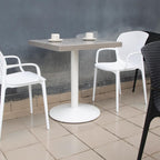 Bolero Outdoor/Indoor Cast Iron Round Table Base - White