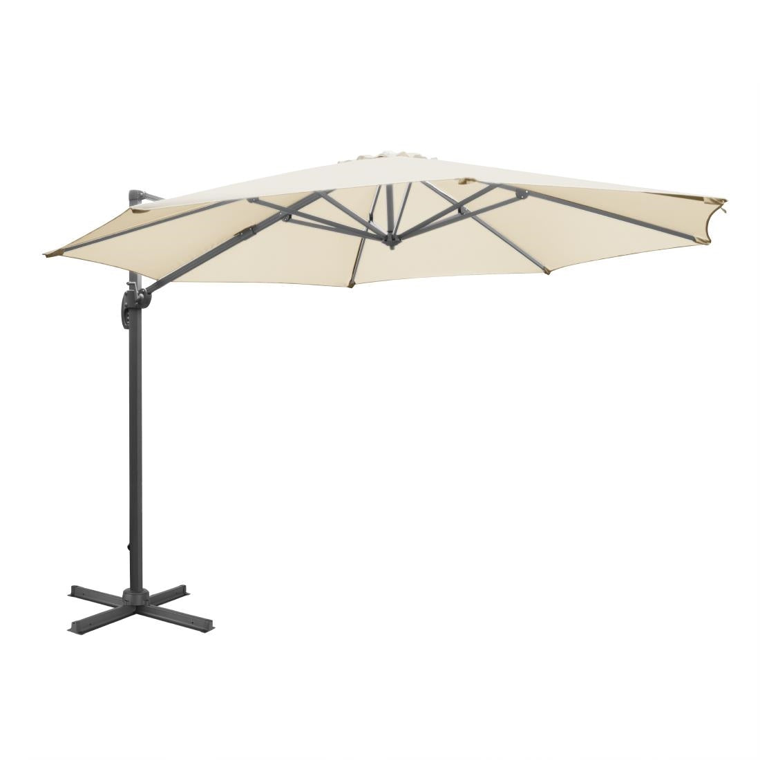 Bolero Venice Heavy Duty Umbrella Cream - 3.5m