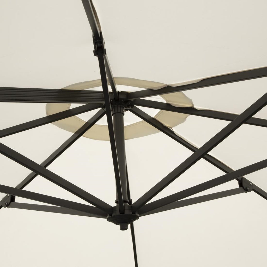 Bolero Venice Heavy Duty Umbrella Cream - 3.5m