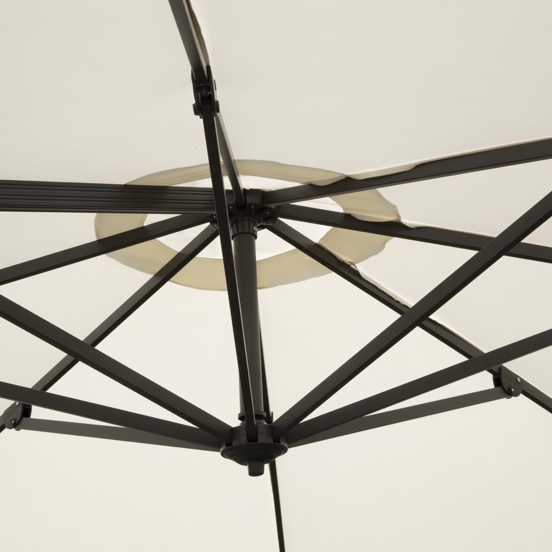 Bolero Venice Heavy Duty Umbrella Cream - 3.5m