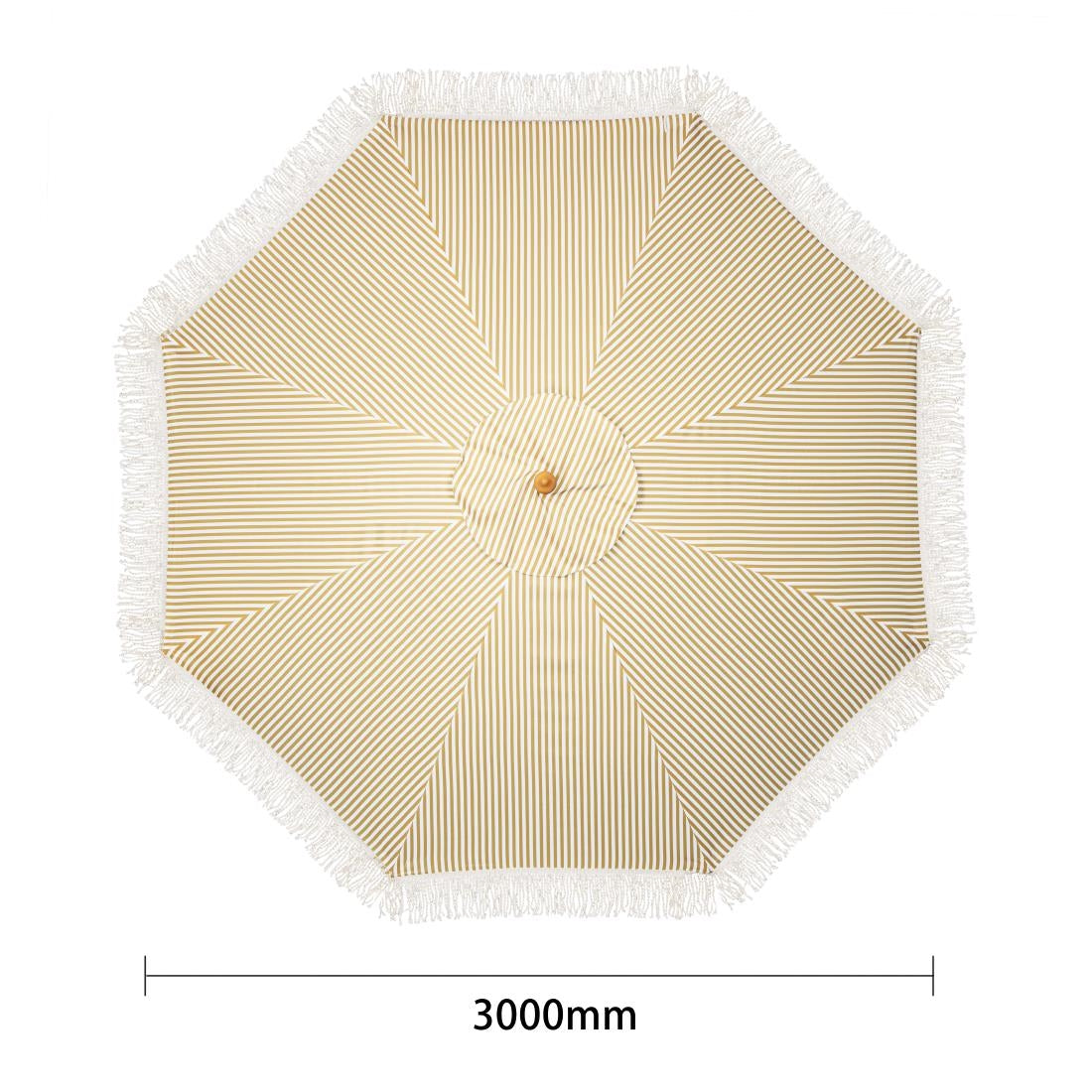 Bolero Sicily Round Design Striped Umbrella - 2m