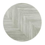 Bolero Pre-Drilled Round Table Top Chevron Design - 600mm
