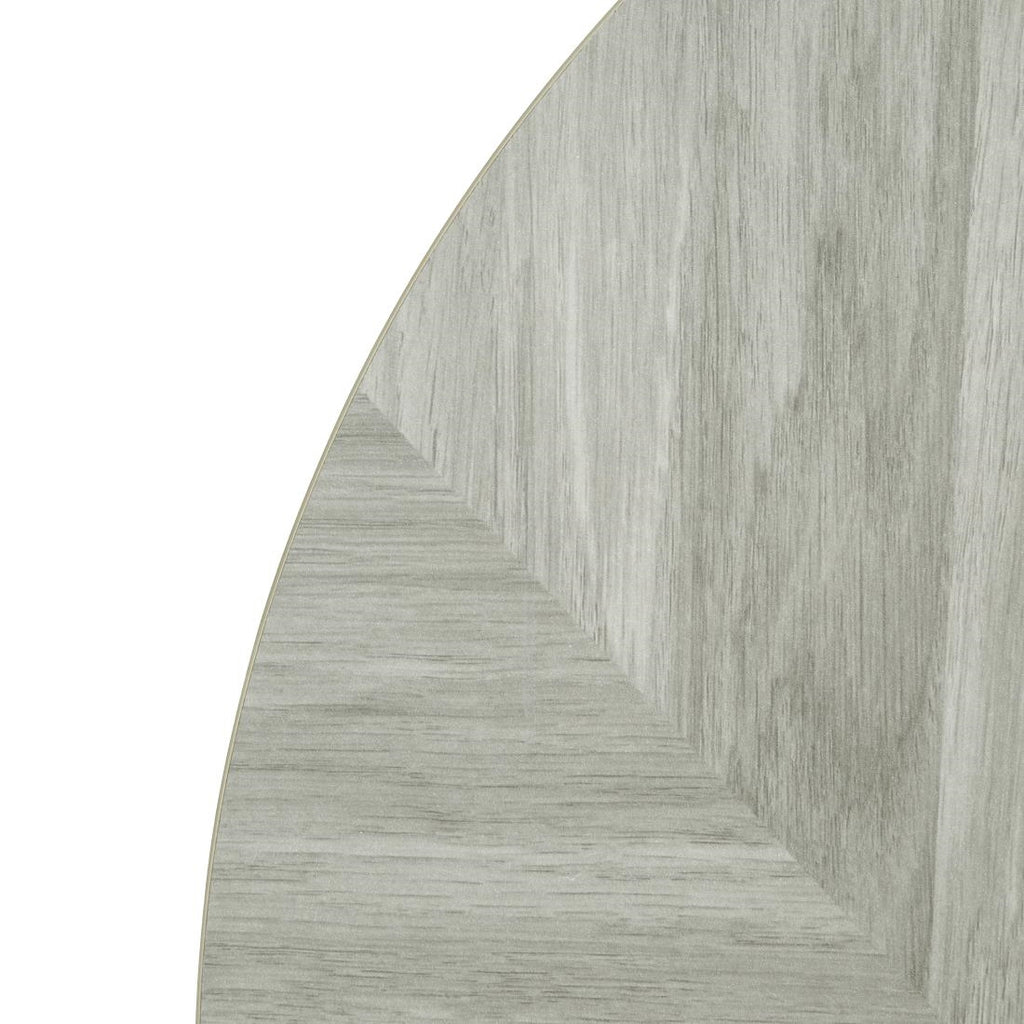 Bolero Pre-Drilled Round Table Top Chevron Design - 600mm