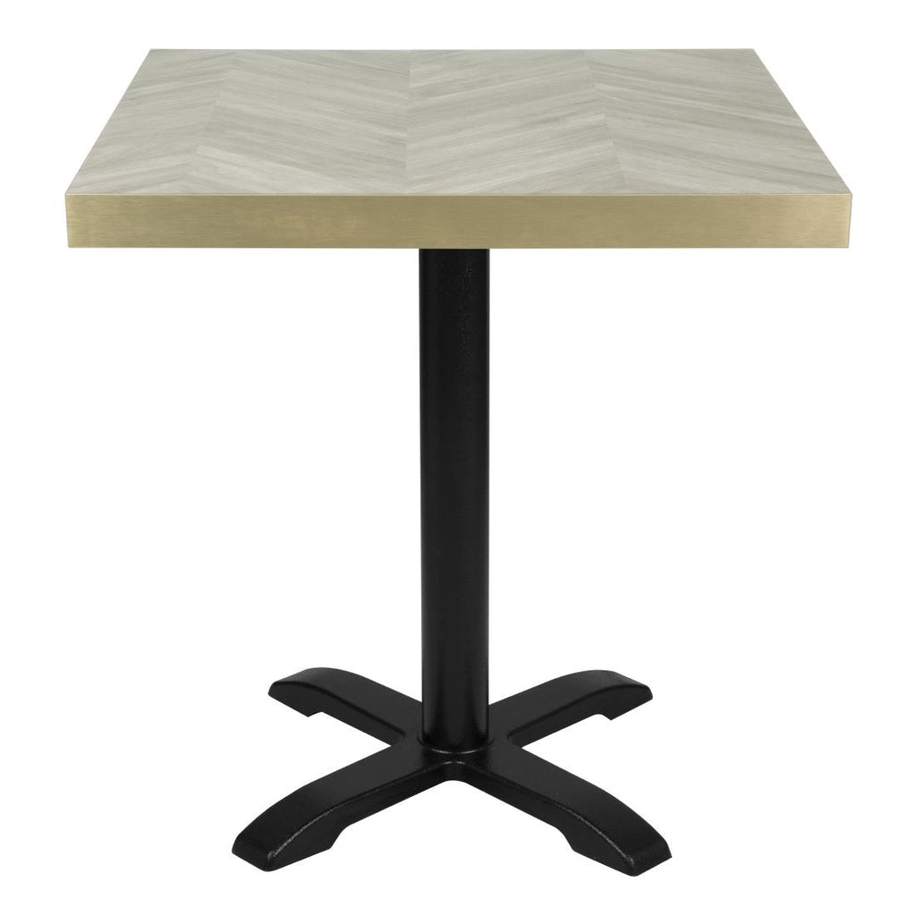 Bolero Pre-Drilled Table Top Chevron Design - 700mm