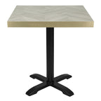 Bolero Pre-Drilled Table Top Chevron Design - 700mm