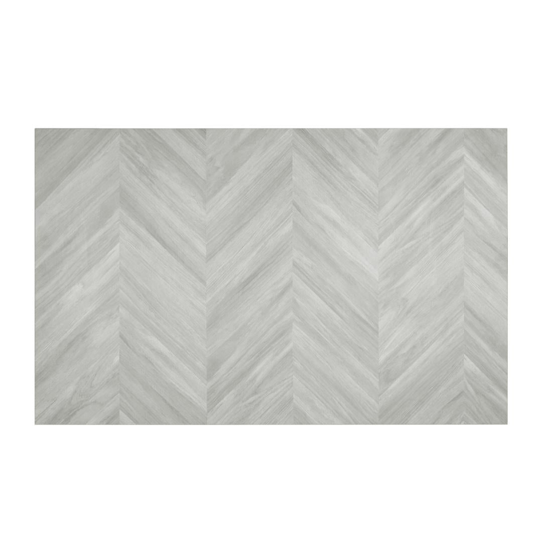 Bolero Rectangular Table Top Chevron Design - 1100x700mm
