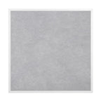 Bolero Light Grey Stone Effect Outdoor Fibre Glass Table Top White Trim - 700mm