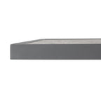 Bolero Wood Grain Effect Outdoor Fibre Glass Table Top Grey Trim - 700mm