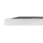 Bolero Dark Granite Effect Outdoor Fibre Glass Table Top White Trim - 700mm