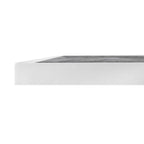 Bolero Dark Stone Effect Outdoor Fibre Glass Table Top White Trim - 700mm