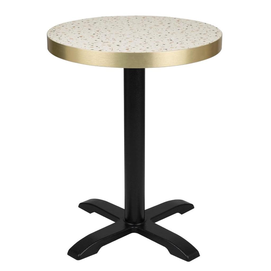 Bolero Terrazzo Style Round Table Top - 600mm