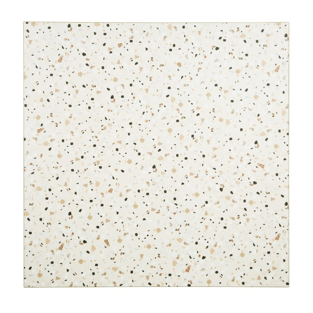Bolero Terrazzo Style Square Table Top - 700mm