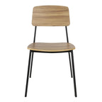Bolero Beaufort Wooden Interior Dining Chairs (Pack 2)