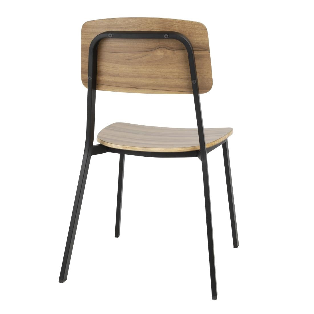 Bolero Beaufort Wooden Interior Dining Chairs (Pack 2)