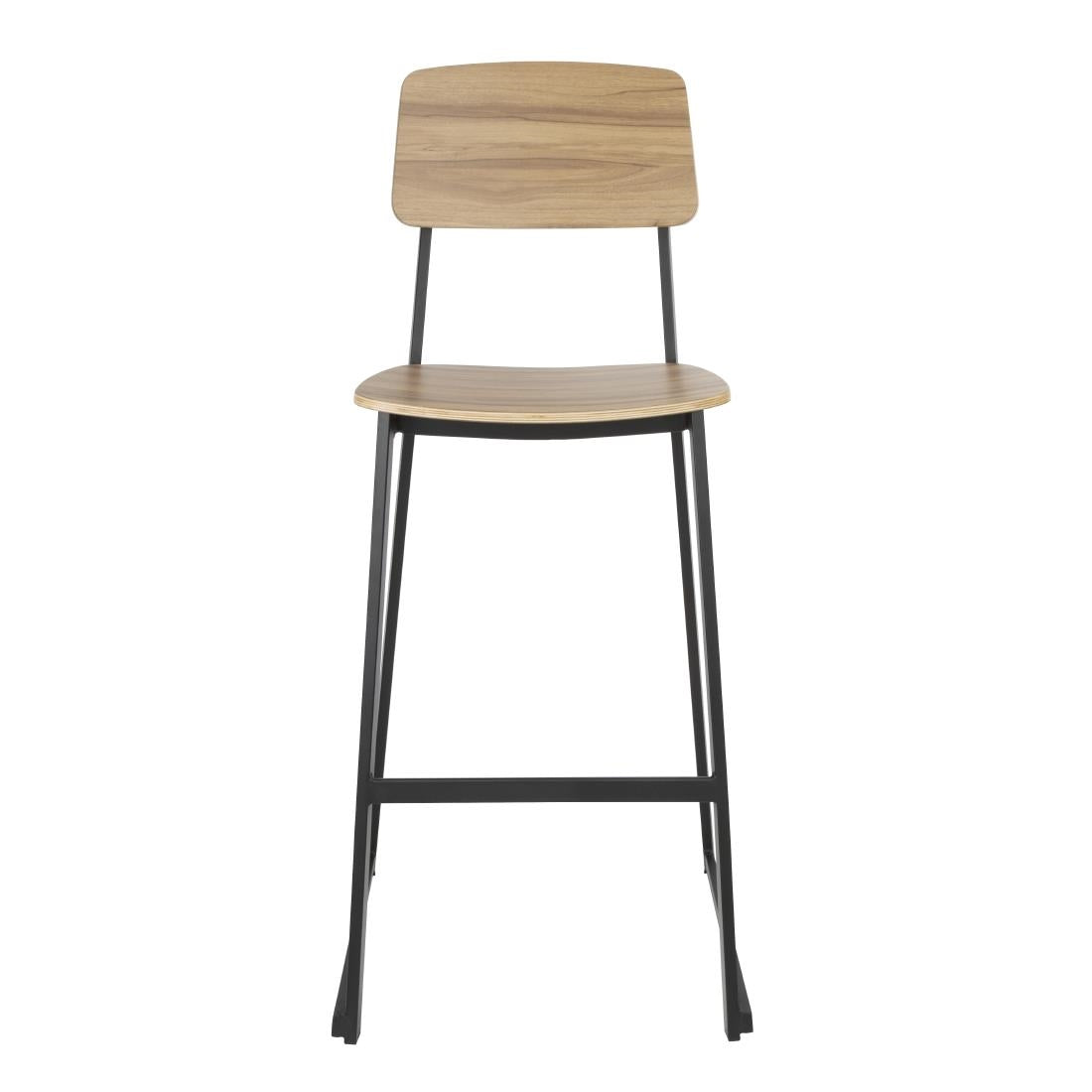 Bolero Beaufort Wooden Interior High Stools (Set 2)
