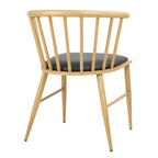 Bolero Harrowdene Light Wood Effect Spindle Padded Interior Chairs (Set 2)
