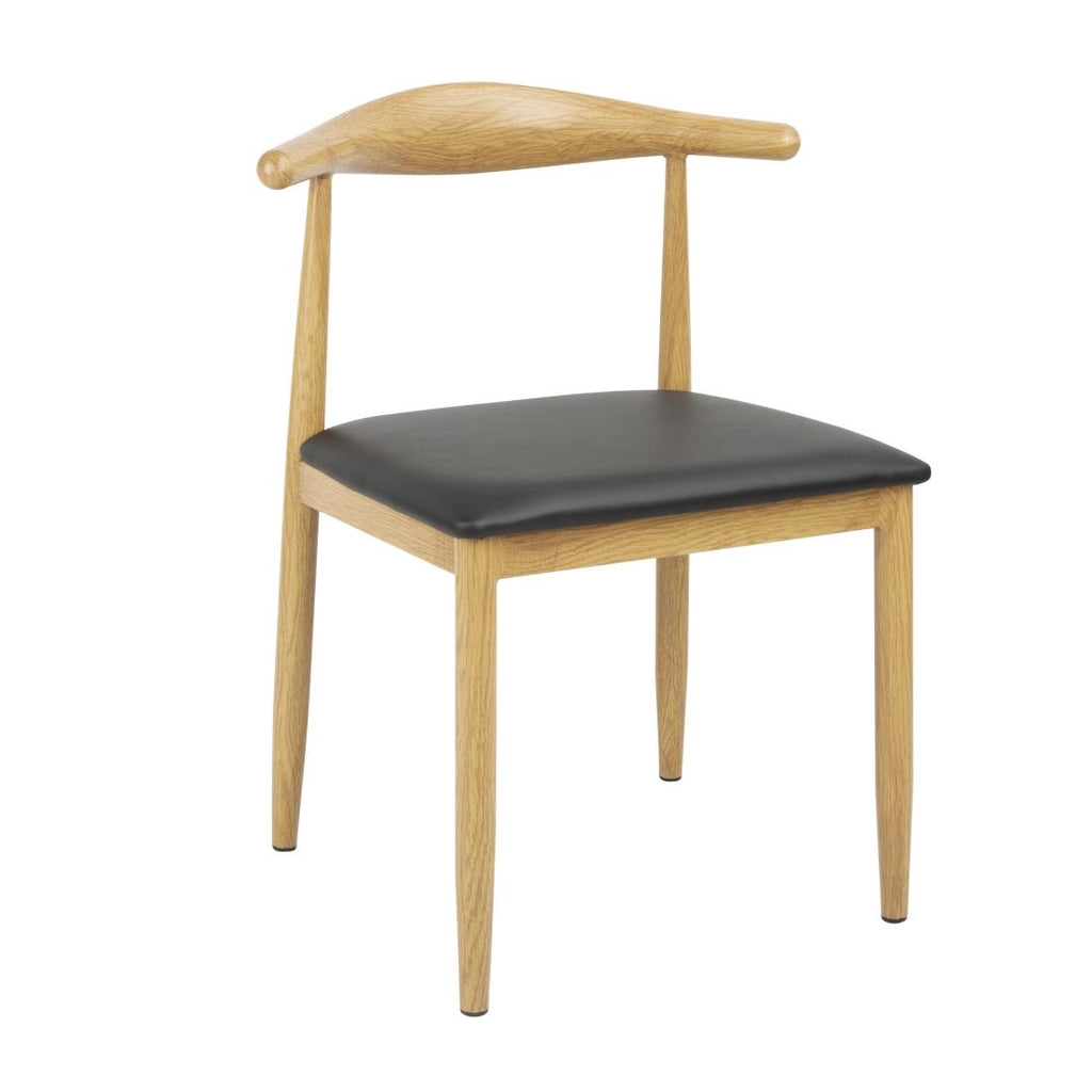 Bolero Camden Wooden Padded Interior Chairs (Set 2)