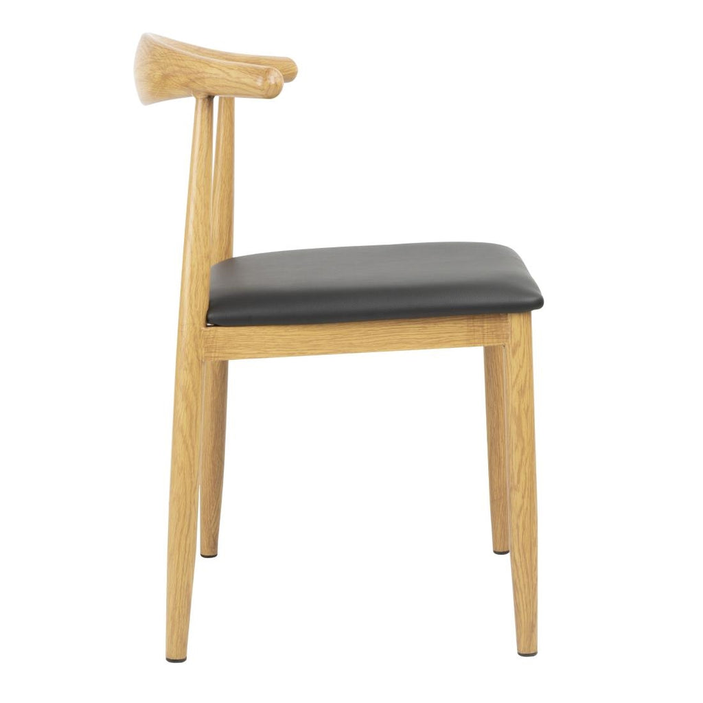 Bolero Camden Wooden Padded Interior Chairs (Set 2)