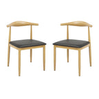 Bolero Camden Wooden Padded Interior Chairs (Set 2)