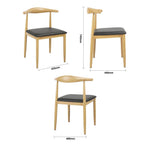 Bolero Camden Wooden Padded Interior Chairs (Set 2)