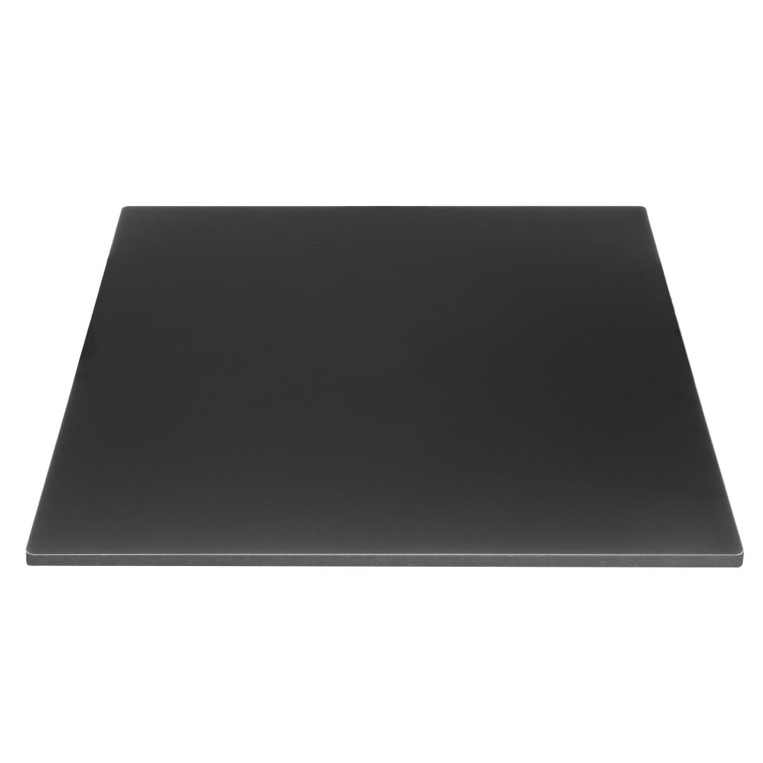 Bolero Matte Black Square Outdoor Table Top - 700mm