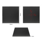 Bolero Matte Black Square Outdoor Table Top - 700mm