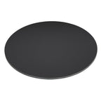 Bolero Matte Black Round Outdoor Table Top - 600mm