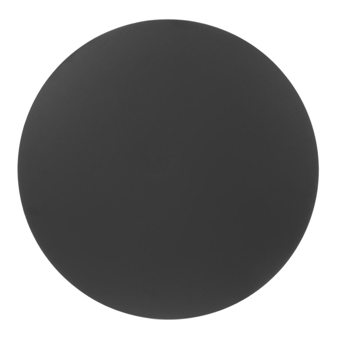Bolero Matte Black Round Outdoor Table Top - 600mm
