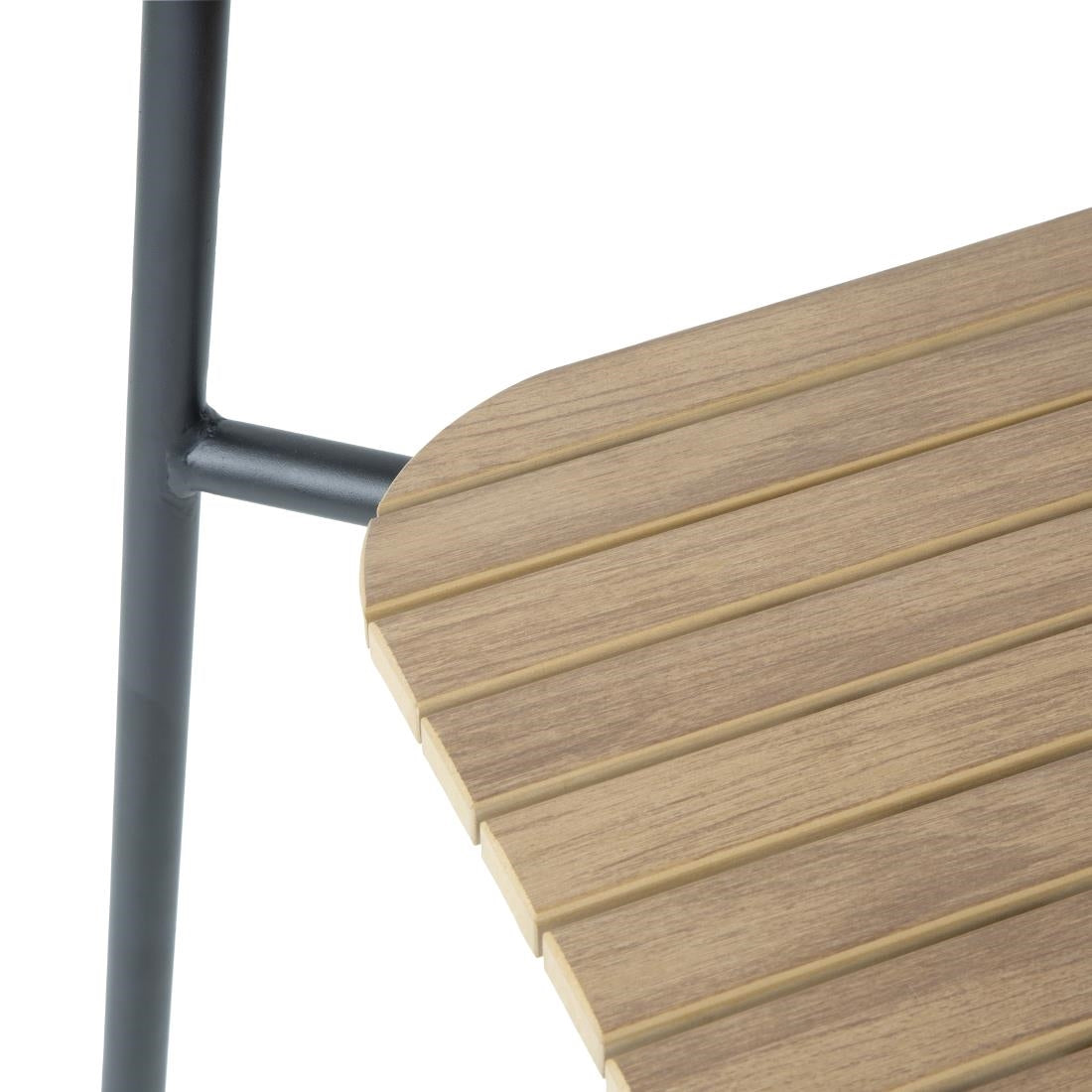 Bolero Santorini Wood Effect Outdoor Chairs (Set 4)