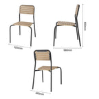 Bolero Santorini Wood Effect Outdoor Chairs (Set 4)