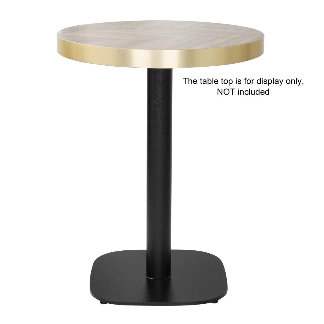 Bolero Black Cast Iron Table Base - 42x42x72cm