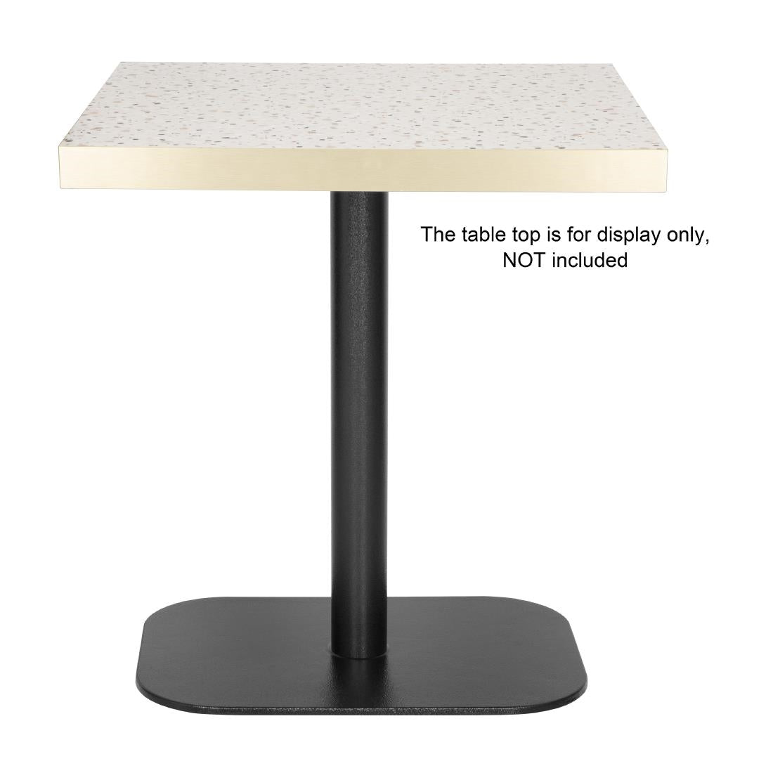 Bolero Black Cast Iron Table Base - 42x60x72cm