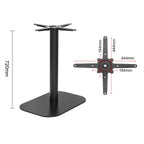 Bolero Black Cast Iron Table Base - 42x60x72cm
