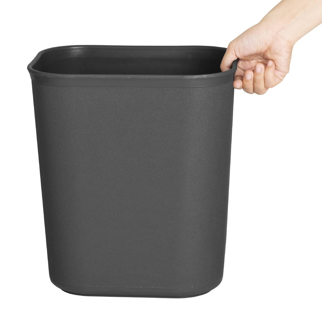 Bolero Waste Bin Black - 14Ltr