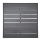 Bolero Dark Grey Aluminium Table Top Square - 700mm