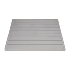 Bolero Light Grey Aluminium Table Top Square - 700mm