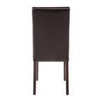 Bolero Faux Leather Dining Chair (Black) (Pack 2)