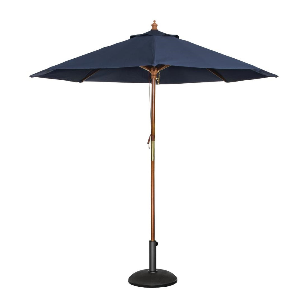 Bolero Round Pulley Umbrella Navy Blue - 3m