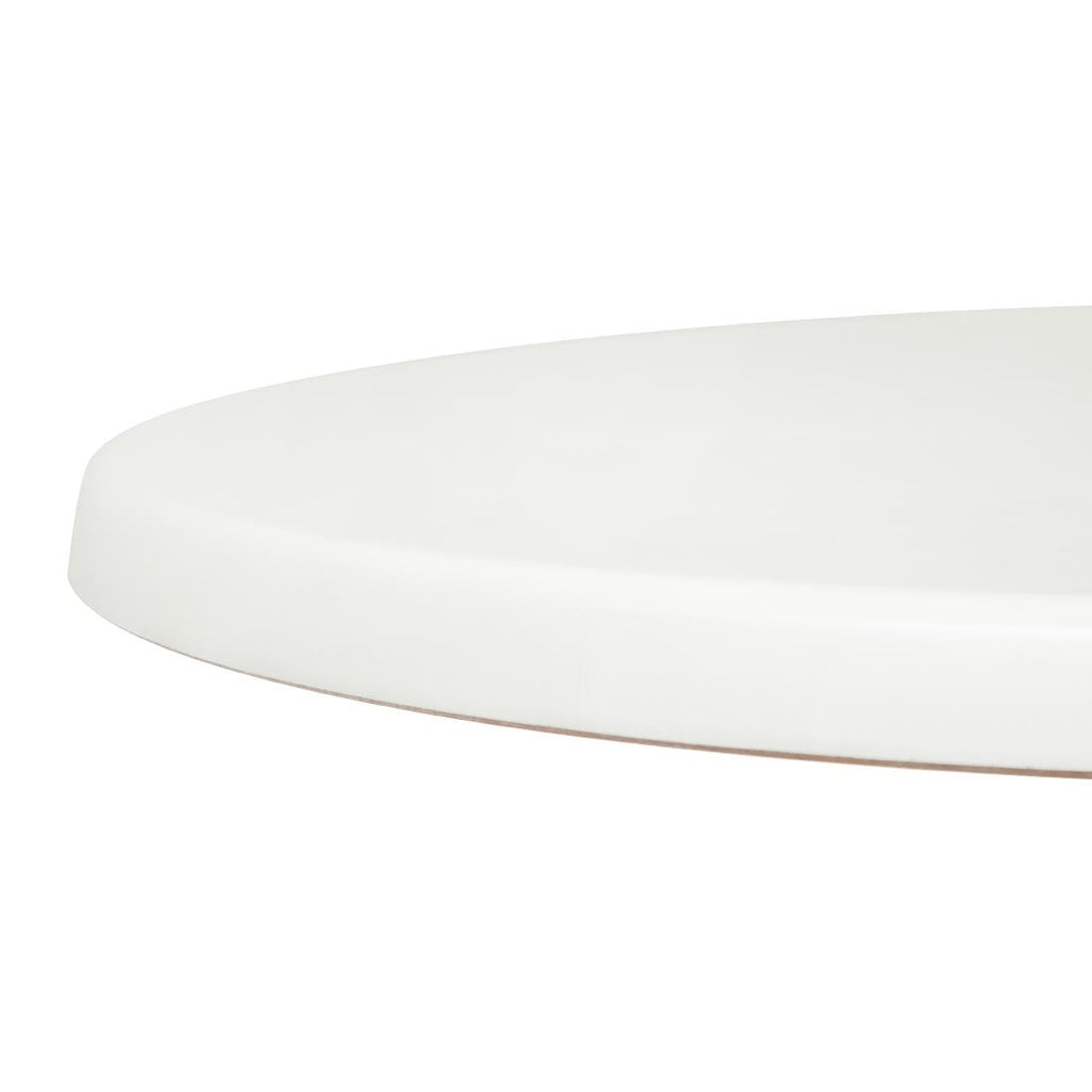 Bolero Round 600mm Table Top (White)