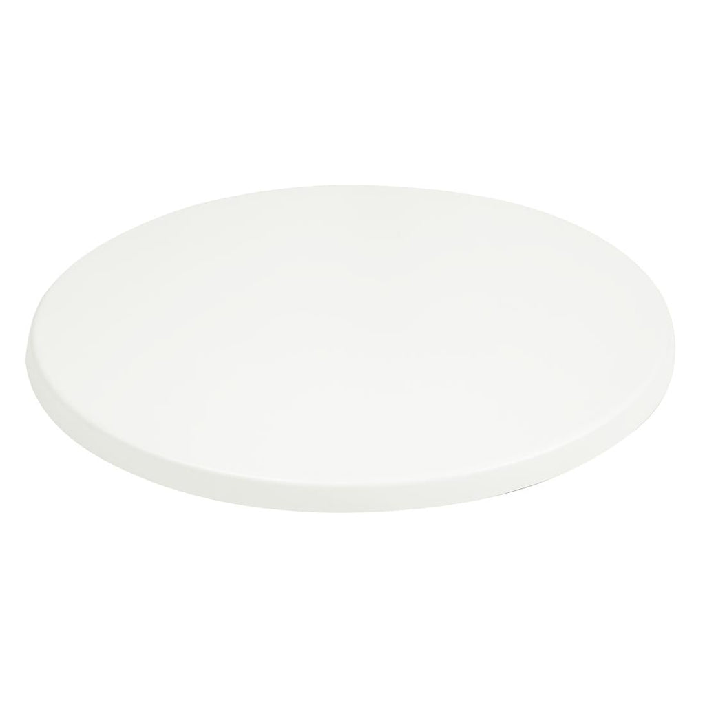 Bolero Round 600mm Table Top (White)