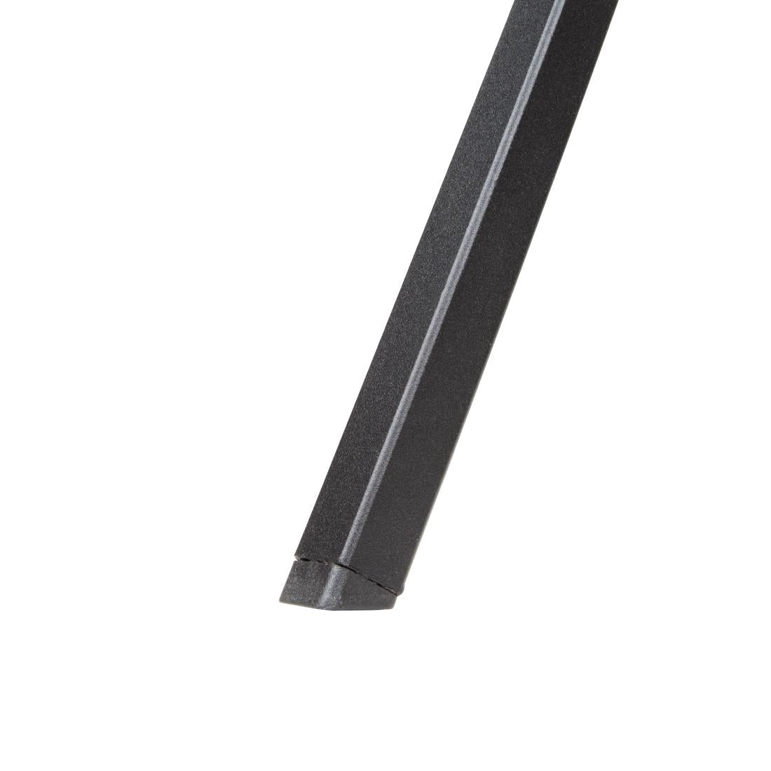 Bolero Black Steel Patterned Bistro Table 700mm Square