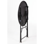 Bolero Black Pavement Style Steel Table 600mm Round