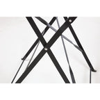 Bolero Black Pavement Style Steel Table 600mm Round